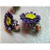 Image 3 : EARRINGS & RING SET - 925 STERLING SILVER - FLOWER & BIRD MOTIF = 3PC SET