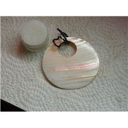 ABALONE PENDANT - 2 3/4" DIAMETER