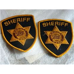 MOVIE PROP - WAYWARD PINES COUNTY SHERRIF BADGES - THE TV SERIES - 2 TTL