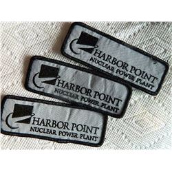 MOVIE PROP - FROM THE SHOW "THE WHISPERS" - BADGES HARBOUR POINT NUCLEAR POWER PLANT BADGES - 3 TTL