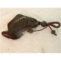 HAND CARVED SALMON PENDANT