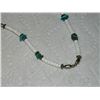 Image 2 : NECKLACE - NAVAHO - SILVER & TOURQUOISE