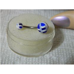 ESTATE - BODY JEWELRY - PURPLE & WHITE