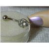Image 2 : ESTATE - BODY JEWELRY - DOLPHIN WITH CLEAR STONE