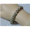 Image 2 : ESTATE - BRACELET - SILVER? - NON-FEROUS - TOGGLE CLASP - 7.5" LONG - 25 gm