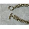 Image 4 : ESTATE - BRACELET - SILVER? - NON-FEROUS - TOGGLE CLASP - 7.5" LONG - 25 gm