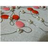 Image 2 : ESTATE - NECKLACE - FLOATING GEMS - SILVER? - NON FEROUS - 60" LONG