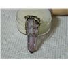 Image 3 : ESTATE - PENDANT - AMETHYST CRYSTAL - 6 SIDED - 30mm long
