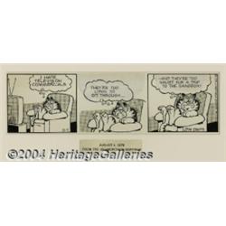 Jim Davis - Original Comic Strip Art for Garfie