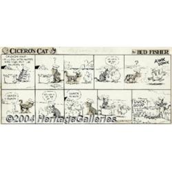 Bud Fisher - Original Comic Strip Art for Cicer