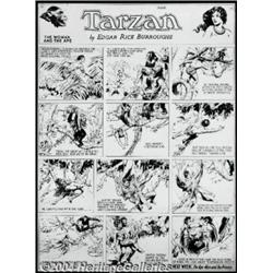 Hal Foster - Original Art for Tarzan Sunday dat