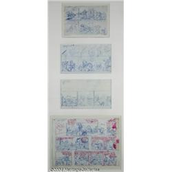 Fred Harman - Original Comic Strip Layout Art f
