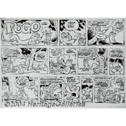 Walt Kelly - Original Comic Strip Art for Pogo