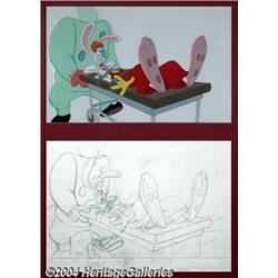 Roger Rabbit Cel and Matching Drawing from "Tum