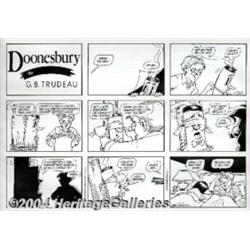 Gary Trudeau - Original Comic Strip Art for Doo
