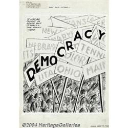 Rube Goldberg - Original Art for Editorial Cart