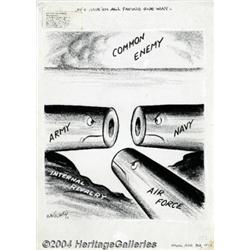 Rube Goldberg - Original Art for Editorial Cart