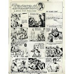 Burne Hogarth - Original Art for Tarzan Sunday