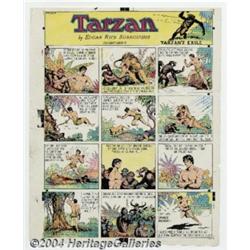 Color Proofs for Tarzan Newspaper Strip, Artwor