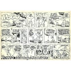 Walt Kelly - Original Comic Strip Art for Pogo