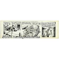 Joe Shuster - Original Comic Strip Art for Supe