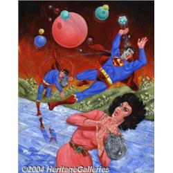 Wayne Boring - Original Superman Painting (1980