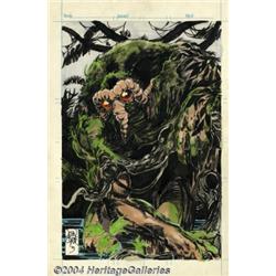 John Byrne - Original Man-Thing Illustration (M