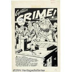 Johnny Craig - Original Splash Page Art for Cri