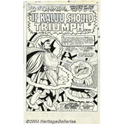 Bill Everett - Original Splash Page Art for Str