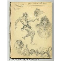 Frank Frazetta - 20 Page Sketchbook of Original