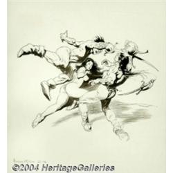 Frank Frazetta - Original Bookplate Frontispiec