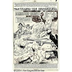 Gil Kane - Original Splash Page Art for Conan t