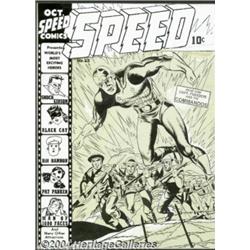 Jack Kirby - Original Cover Art for Speed Comic