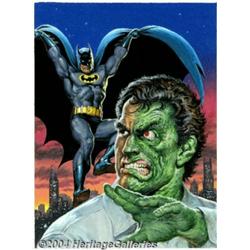 Earl Norem - Original Painting of Batman and Tw