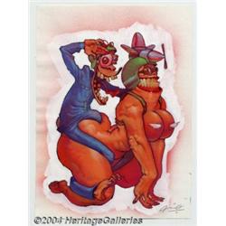 Ariel Olivetti - Original Art Humor Cover (unda