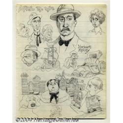 Robert Crumb - Original Sketchbook Page, "April
