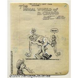 Robert Crumb - Original Sketchbook Page, "The D