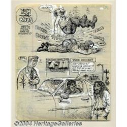 Robert Crumb - Original Sketchbook Page, "Fun w