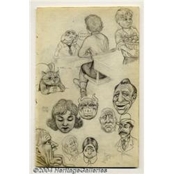 Robert Crumb - Original Sketchbook Page, "Kathy