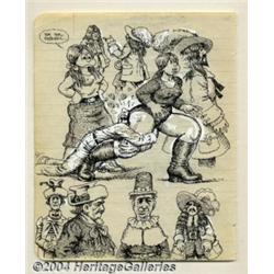 Robert Crumb - Original Sketchbook Page, "Pathe