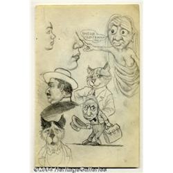 Robert Crumb - Original Sketchbook Page, "Sharr