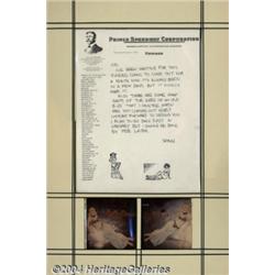 Spain Rodriguez - Original Letter (Undated). A