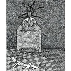 Barbara Schubert - Original Art Illustration "B