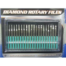 New Diamond Rotary Files 20pc.in case