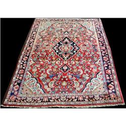 Handmade Antique Persian Sarouk rug 5x7