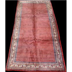 Semi Antique Gazelle Footprint Persian Sarouk Rug