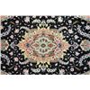Image 2 : Oval Persian Tabriz With Silk Highlight