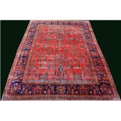 INVESTMENT MANCHESTER WOOL PERSIAN KASHAN CIRCA 1890