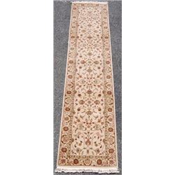 BEAUTIFULLY DONE HANDMADE TABRIZ DESIGN RUNNER W/SILK HIGHLIGHTS