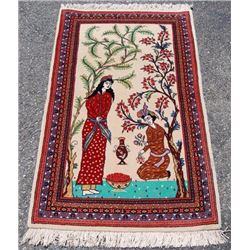 Simply Gorgeous Hand Woven Persian Tabriz Pictorial